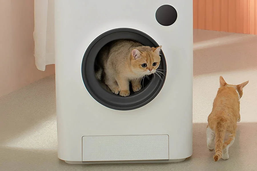 rotating litter box